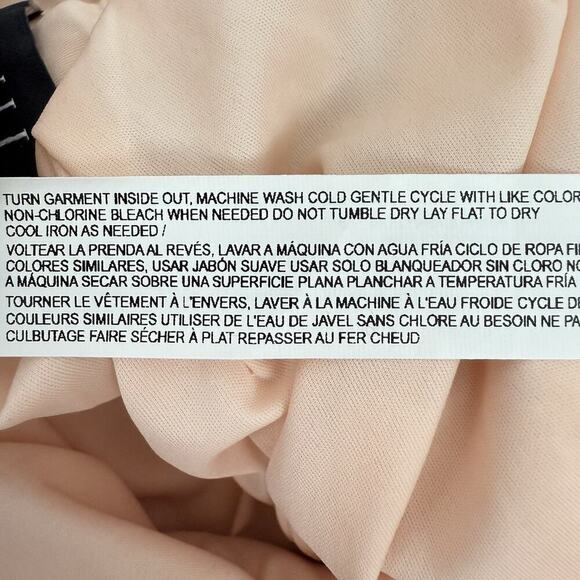 Eloquii Sequin Straight Pencil Skirt Plus Size 20 Peach Elastic Waist Party NEW - Picture 7 of 11